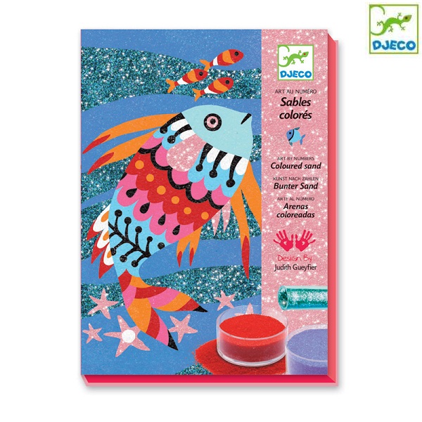 Djeco - Set drawing with sand Rainbows DJ08661